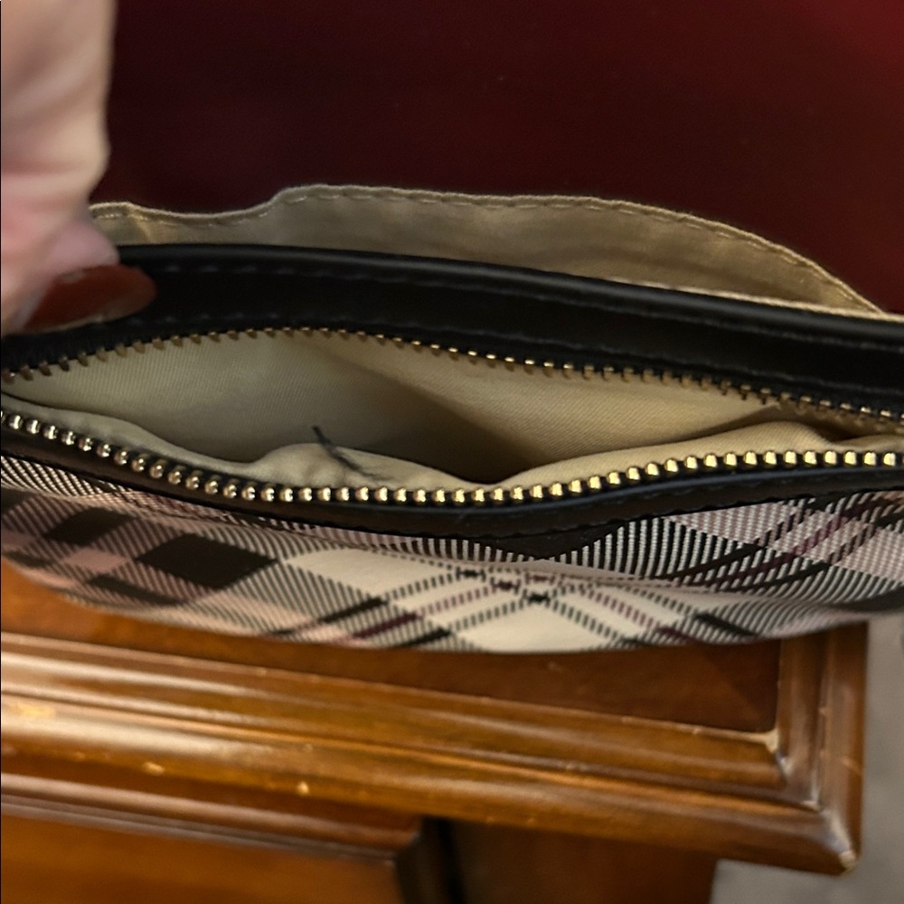 Giani Bernini Burgundy and Plaid Crossbody Bag - Picture 6 of 6